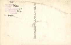 VINTAGE POSTCARD Paris Notre Dame Statues Of the Central Gate