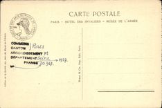 CPA La Cour D'Honneur Canons Parix Invalides militaria 