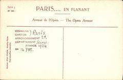 CPA Paris En Flanant Avenue De l'Opera