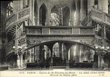 CPA Paris Eglise St Etienne du Mont Le jube Oeuvre de Biart pere