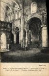 CPA Paris Eglise Saint Julien le Pauvre La nef Travees pres du choeur Chapiteau corinthien 
