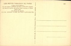 CPA Paris Les Petites Tableaux De L'Eglise Saint Severin