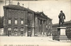 VINTAGE POSTCARD Paris the Town hall of 5th