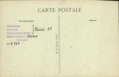 CPA Paris Saint Severin Panorama Saint Severin et Notre Dame De la rue de la Parcheminerie Notre Dame