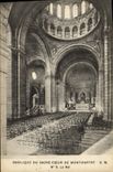 VINTAGE POSTCARD Paris Basilica Of the Sacring Heart De Montmartre the nave
