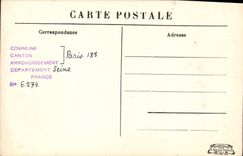 CPA Paris Eglise St Denys de la Chapelle Facade Avec la Statue de Jeanne d'Arc