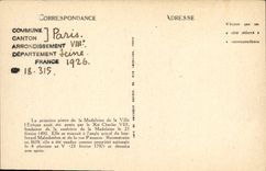 CPA Paris Ancienne Eglise de la Magdeleine