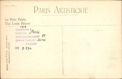 CPA Paris Le petit palais 