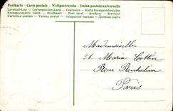 CPA Heureuse Annee Fleurs