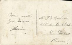 CPA Bonne Annee Femme