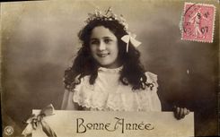 CPA Fantaisie Enfant Bonne Annee