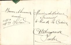 CPA Bonne Annee Femme