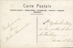 CPA Bonne Annee Enfants Luge