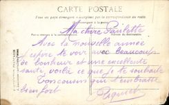 VINTAGE POSTCARD Happy New Year Swan