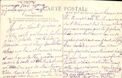 VINTAGE POSTCARD Happy New Year Woman Flowers