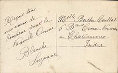 CPA Bonne Annee Femme