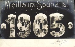 CPA Meileurs Souhaits Annee 1905