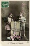 VINTAGE POSTCARD Happy Year Children