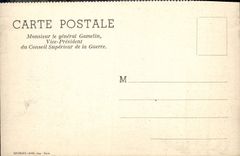 CPM Militaria Le general Gamelin Vice President du Conseil superieur de la guerre