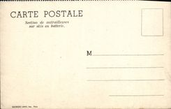 CPM Militaria Section de mitrailleuses sur skis en batterie
