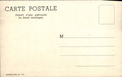 MODERN CARD Militaria Departure of a patrol in high mountain