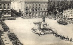 CPM Militaria Prise d'armes a Nancy 