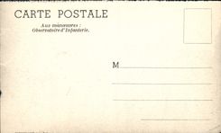 CPM Militaria Aux manoeuvres Observatoire d'infanterie