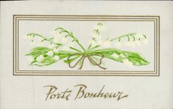 CPA Porte Bonheur Fleurs Muguet