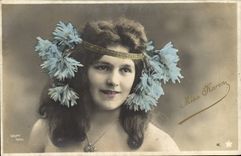 VINTAGE POSTCARD Fantasy Woman Karen Miss