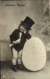 CPA Joyeuses Paques enfant 