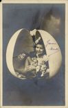 CPA Fantaisie Enfant Oeuf