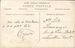 CPA Fantaisie Enfant Paques Moulin 