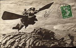 CPA La Bonne Semaille Avion