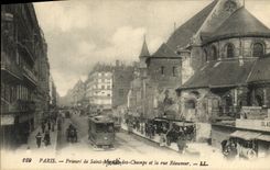 CPA Paris Prieure de Martin des Saint Champs et la Rue Reaumur