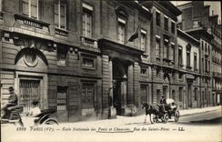 CPA Paris Ecole Nationale des Ponts et chaussees Rue des Saints Peres