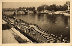 VINTAGE POSTCARD Paris Fair of Decorative Arts Barges Paul Poiret Love Delight Organ