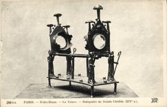 VINTAGE POSTCARD Paris the Treasury Reliquary of Sainte Clotilde