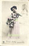 VINTAGE POSTCARD Thousand Good Kisses Woman
