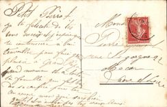 VINTAGE POSTCARD Thousand Good Kisses Woman