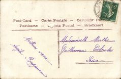 VINTAGE POSTCARD Happy New Year Rose Flowers