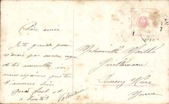 VINTAGE POSTCARD Good Fantaisie Celebrates Pink Flowers