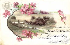 CPA Fantaisie Fleurs