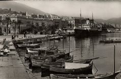 MODERN CARD Ajaccio a Corner of the Port Boats