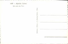 MODERN CARD Ajaccio a Corner of the Port Boats