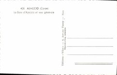 MODERN CARD Ajaccio the Bay of Ajaccio and View
