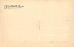 POSTAL Córcega Oporto Vecchio de la VENDIMIA la abertura de Sampiero