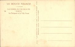 POSTAL Córcega Córcega Córcega Corte Córcega de la VENDIMIA