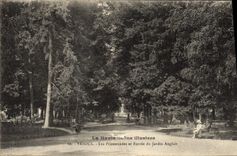 VINTAGE POSTCARD Vesoul Walks and Entry of the English Gardens
