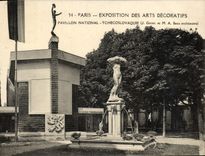 VINTAGE POSTCARD Paris Fair of Decorative Arts National House Czechoslovakia