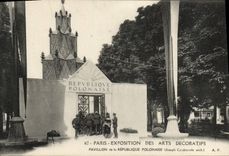 CPA Paris Exposition des Arts Decoratifs Pavillon de la Republique Polonaise Pologne 